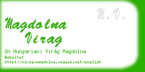 magdolna virag business card