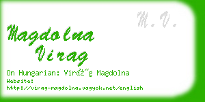 magdolna virag business card